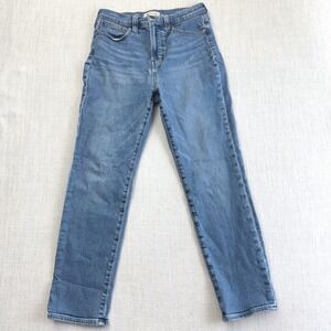 Madewell The Perfect Vintage Jean Medium Wash High Rise Straight Leg Blue 26